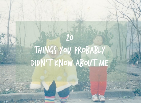 20 things about me tag